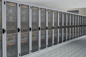 Still image from an animation of a data centre